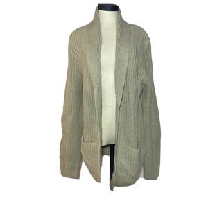asos womens cardigan sweater with pockets tan Size L NWT.